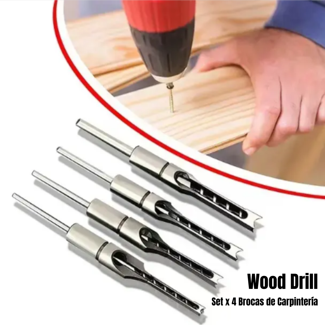 ¡LIQUIDACION! SET X 4 BROCAS DE CARPINTERIA