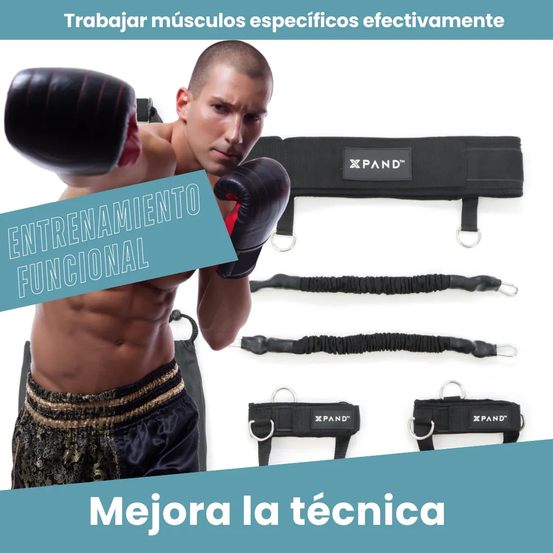 ¡TENDENCIA! POWER-BAND CINTURÓN DE ENTRENAMIENTO DE FUERZA