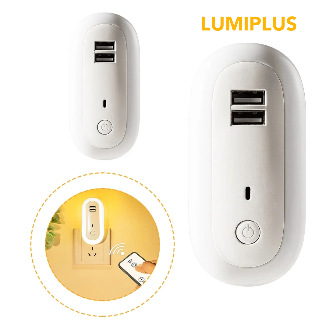 ¡EXCLUSIVO! LAMPARA CON CARGADOR LUMIPLUS