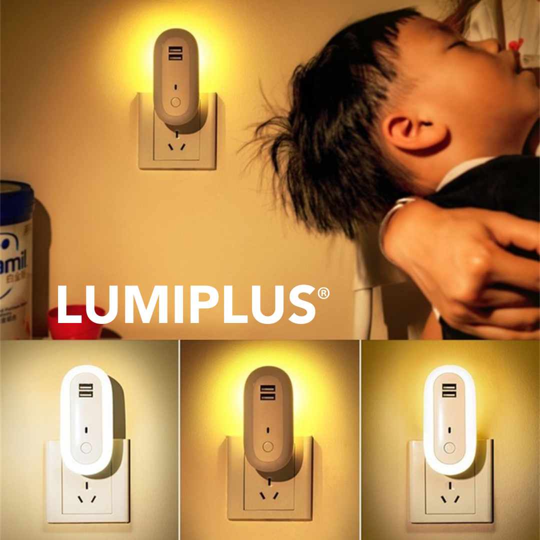 ¡EXCLUSIVO! LAMPARA CON CARGADOR LUMIPLUS
