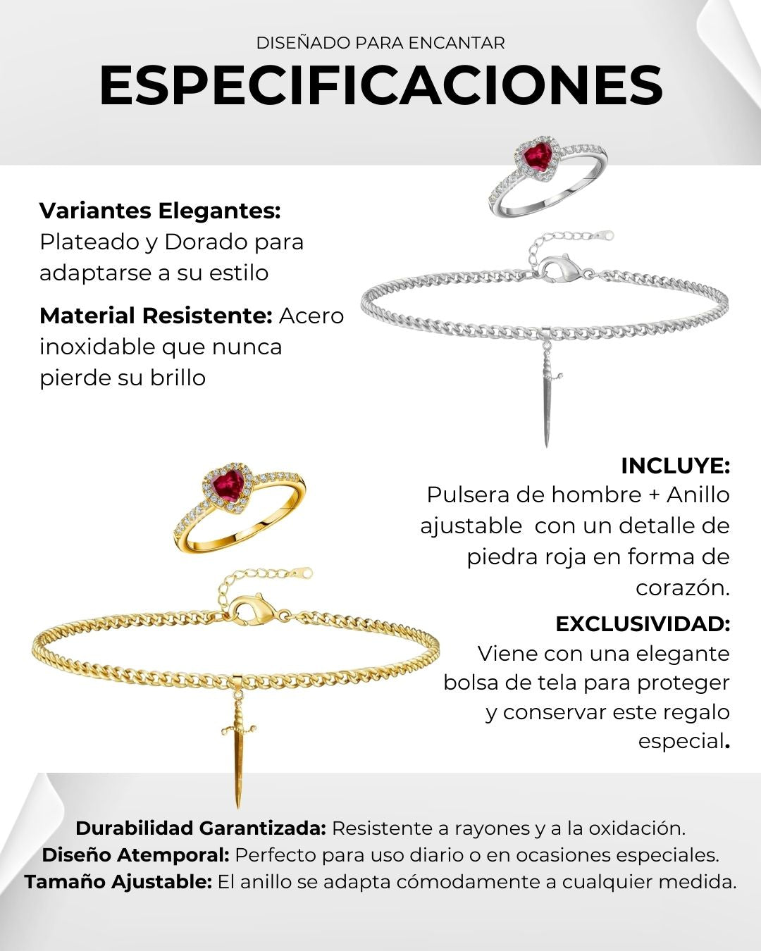 ¡EXCLUSIVO! JOYERÍA PARA PAREJAS LAZOS DE AMOR