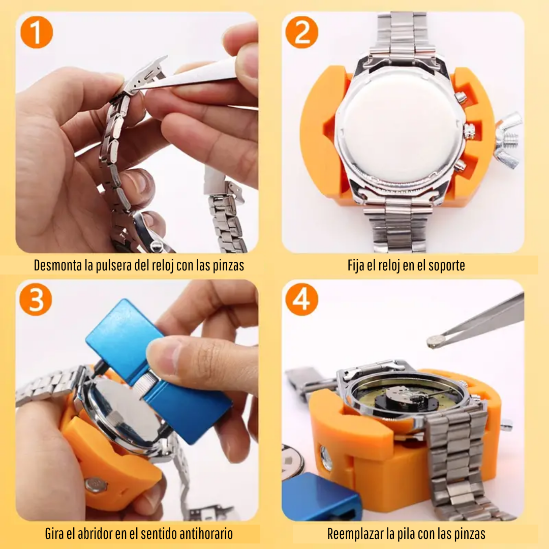 ¡PRODUCTO NOVEDOSO! KIT PARA RELOJES TIME MASTER