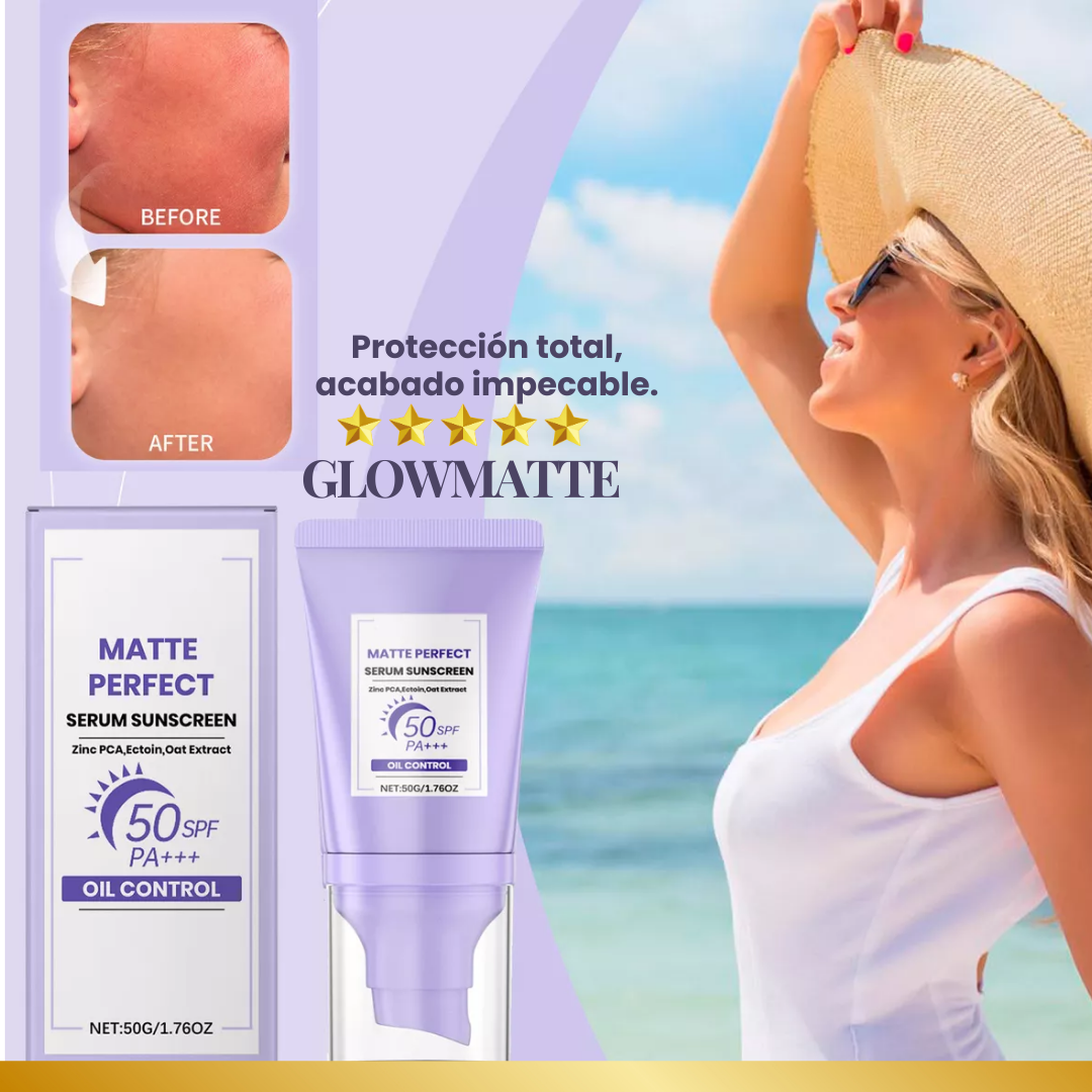 ¡EXCLUSIVO! PROTECTOR SOLAR GLOWMATTE VOL50