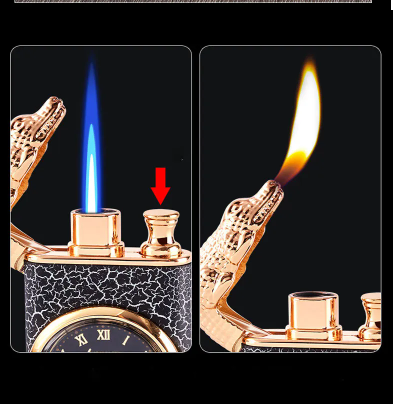 ¡¡¡VENTA CALIENTE!!! ENCENDEDOR Y RELOJ DOUBLE FIRE®️ 2 EN 1