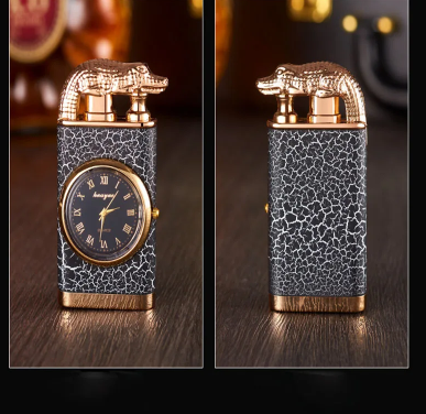 ¡¡¡VENTA CALIENTE!!! ENCENDEDOR Y RELOJ DOUBLE FIRE®️ 2 EN 1