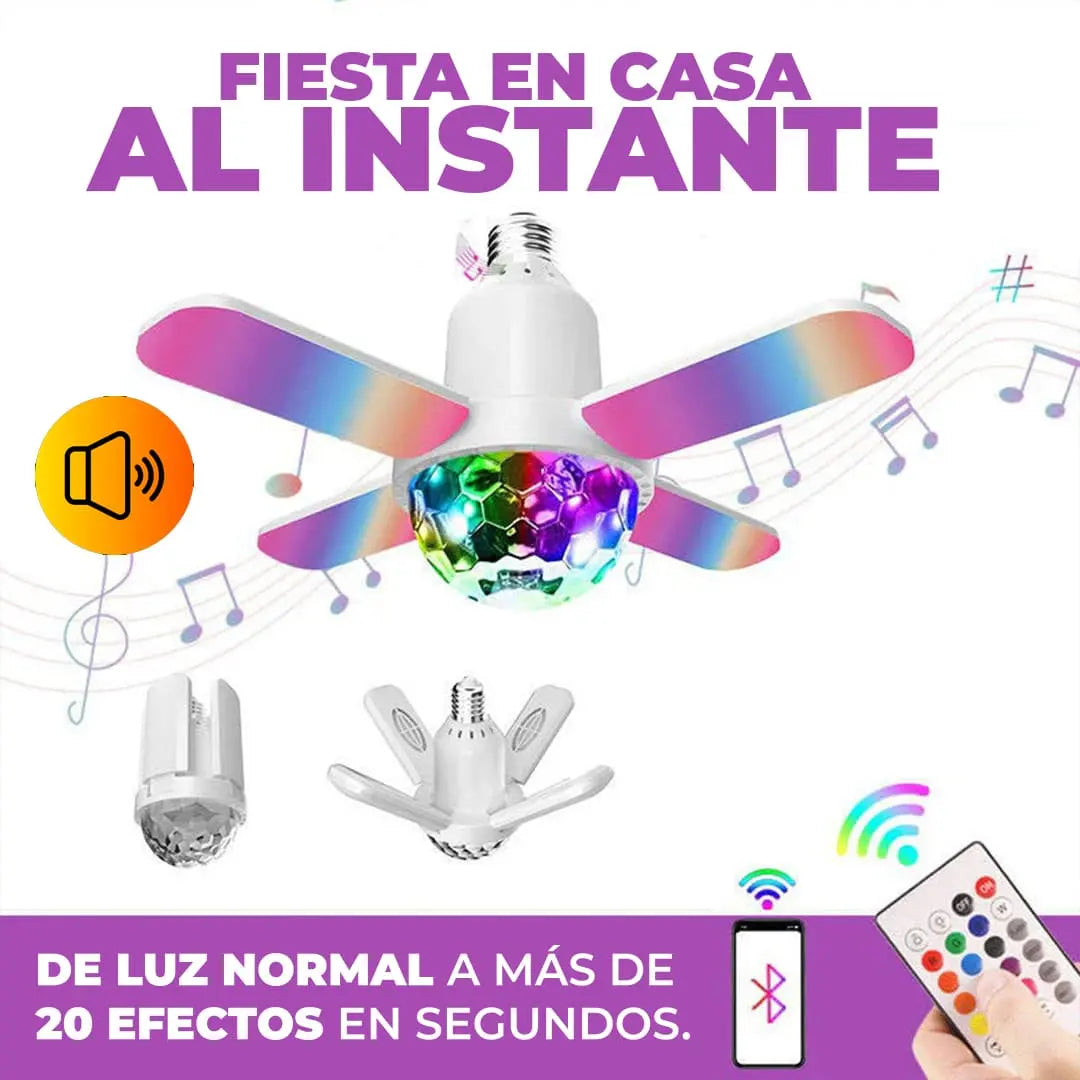 ¡EXCLUSIVO! PARLANTE BLUETOOTH CON BOMBILLA INTEGRADA LUMISOUND MKT B