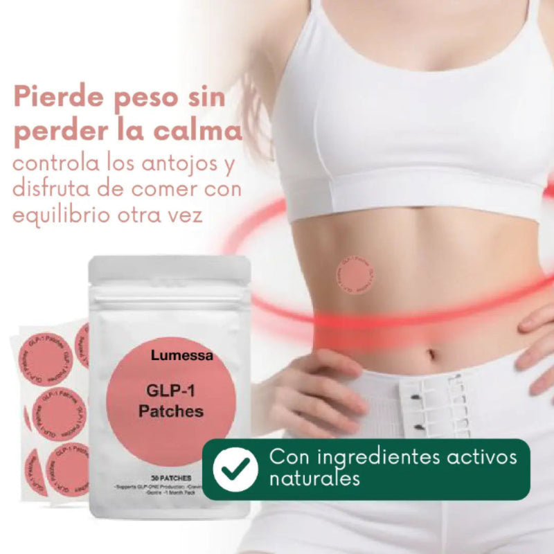 ¡PRODUCTO IMPORTADO 🇺🇲! PARCHES LUMESSA CON GLP-1 🔥 Reduce antojos y baja de peso sin pastillas