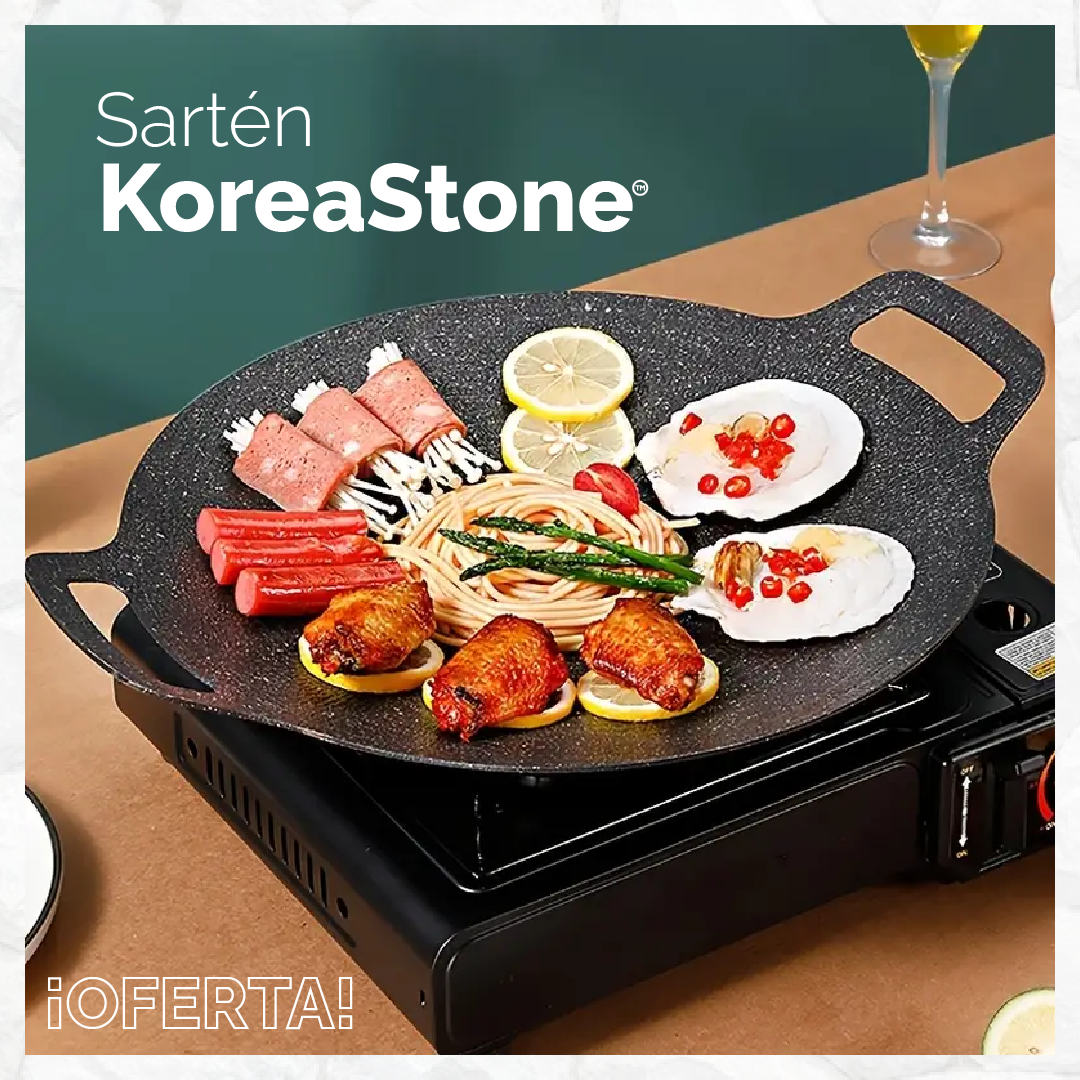 👩🍳👨🍳SARTÉN KOREAN STONE +BONO RODILLO DE PANADERÍA