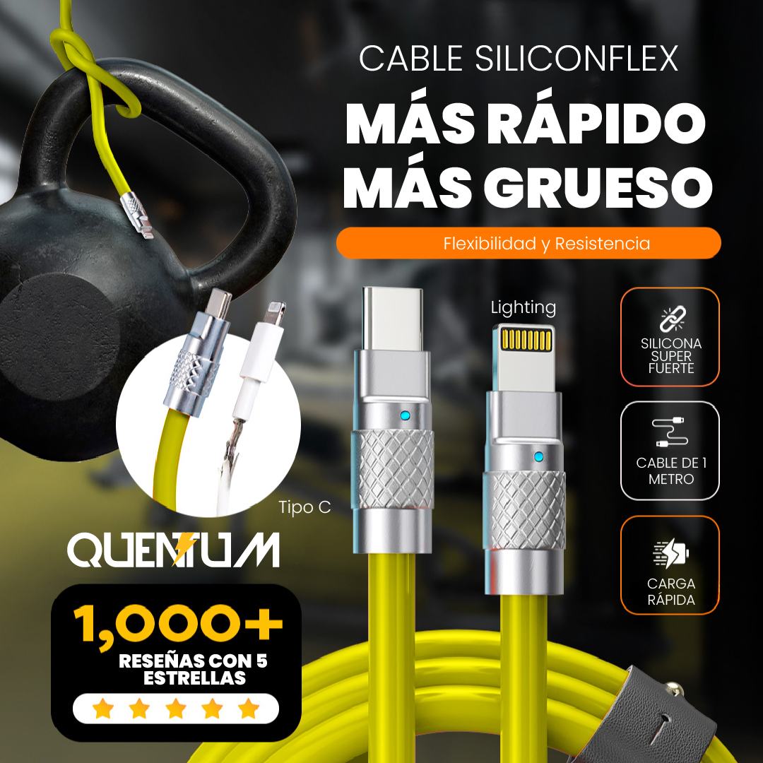 ¡PRODUCTO ADICIONAL! CABLE SILICONADO QUENTUM