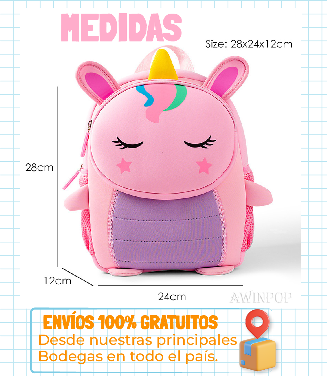 ¡REGRESO A CLASE! COMBO GOKIDS - MORRAL SAFARI + BOTELLA