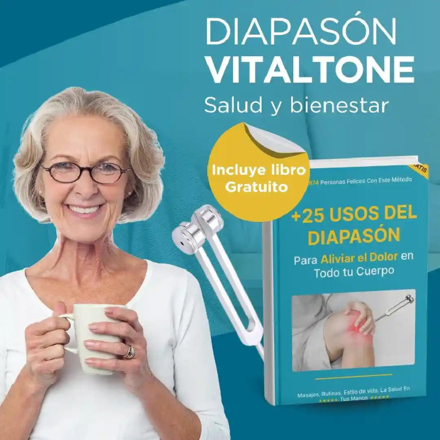 DIAPASÓN VITALTONE + LIBRO 25 USOS DEL DIAPASÓN