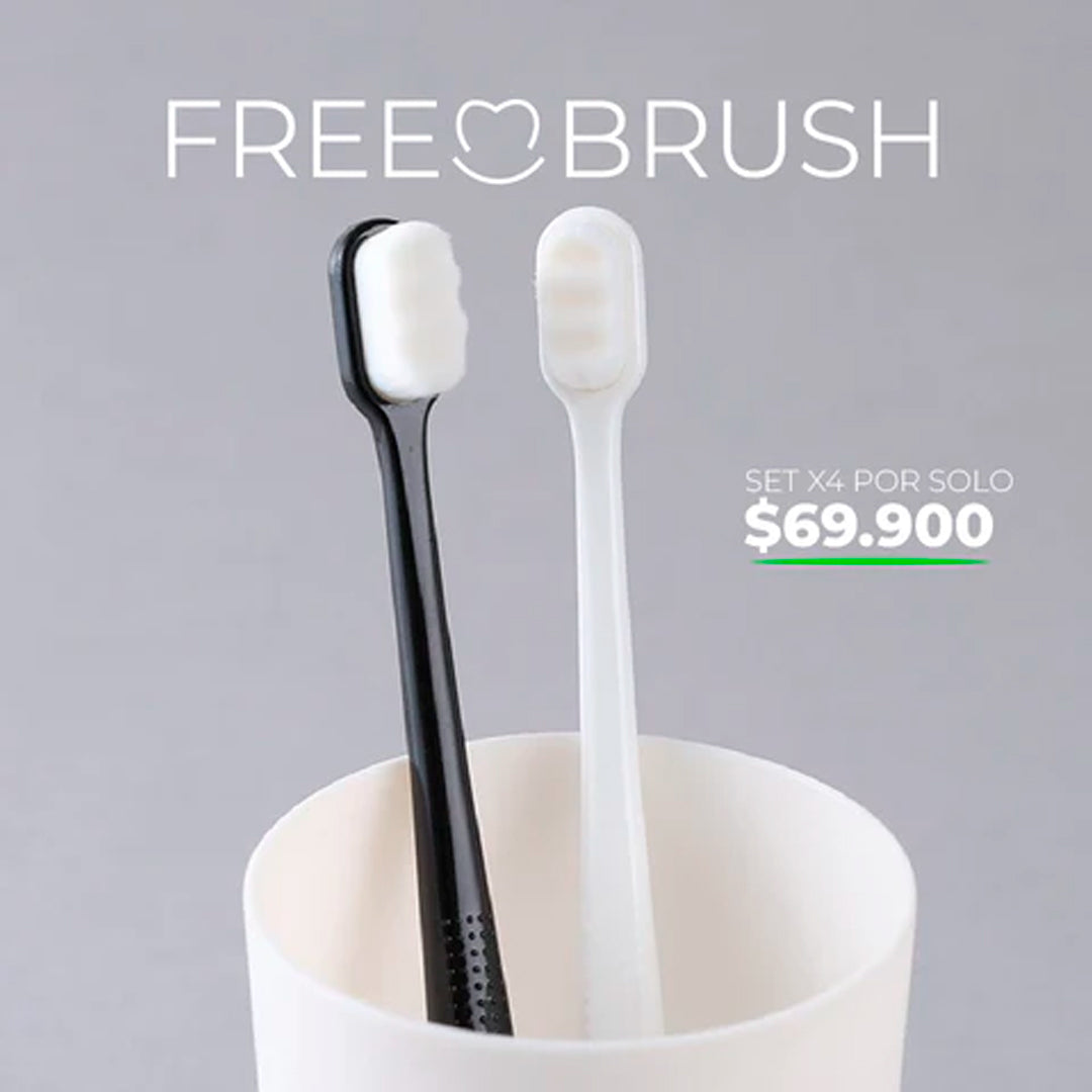 ¡PRODUCTO EXCLUSIVO! SET X 4 CEPILLOS FREEBRUSH FAMILIA