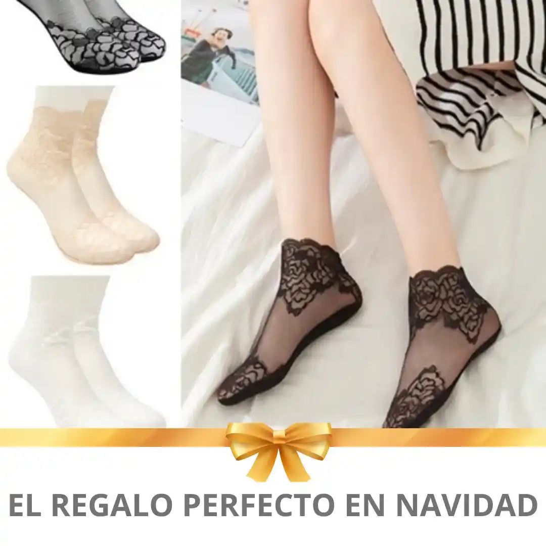 ¡IMPORTADO! REGALA EN NAVIDAD MEDIAS DE ENCAJE SENSITIVE