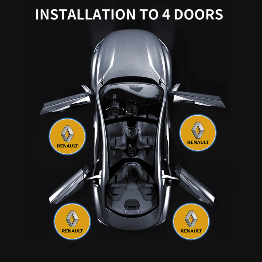 ¡PRODUCTO EXCLUSIVO! 💡 PROYECTOR DE LUZ PARA PUERTA DE CARROS RENAULT 🚗