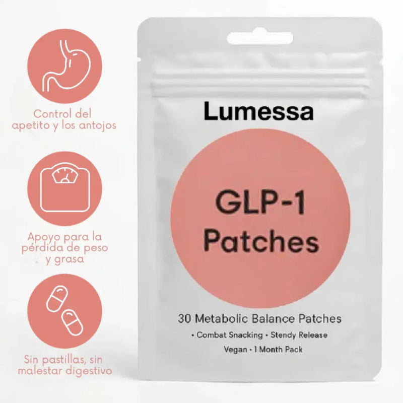 ¡PRODUCTO IMPORTADO 🇺🇲! PARCHES LUMESSA CON GLP-1 🔥 Reduce antojos y baja de peso sin pastillas