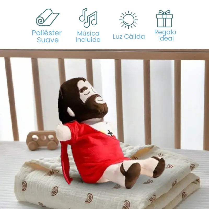 PRODUCTO EXCLUSIVO - PELUCHE DE LUJO ABRAZO DIVINO - JESÚS, CALMA LA ANSIEDAD Y RESPIRA