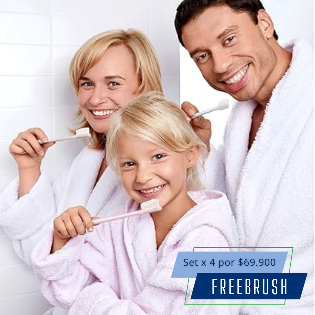 ¡PRODUCTO EXCLUSIVO! SET X 4 CEPILLOS FREEBRUSH FAMILIA