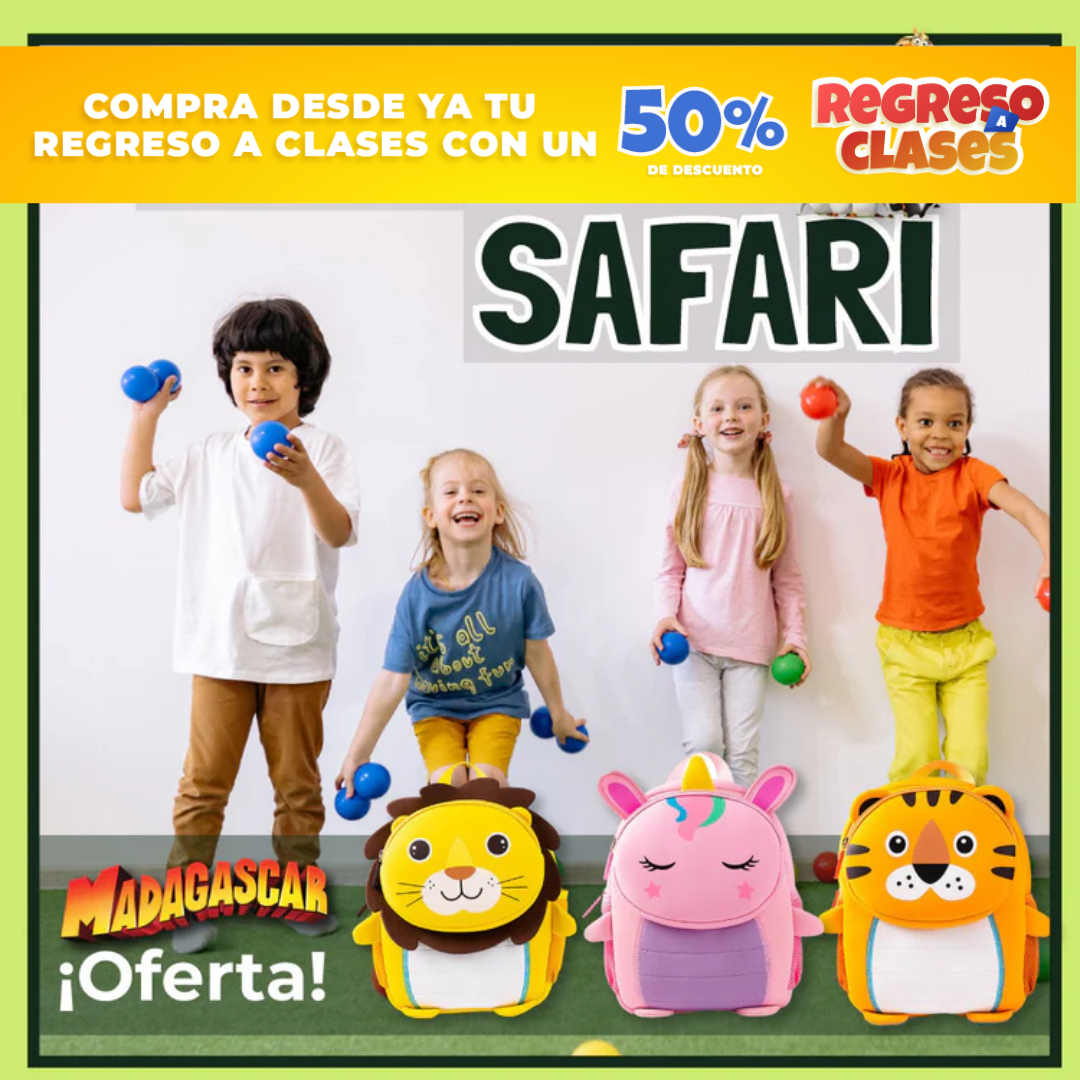 ¡REGRESO A CLASES! MORRAL SAFARI