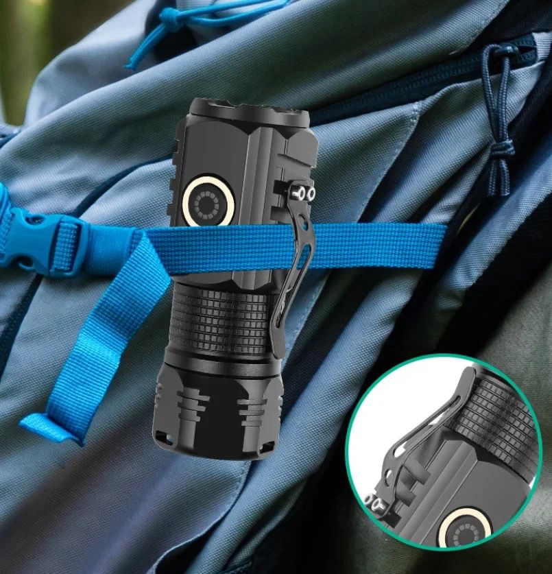 ¡EN TENDENCIA! MINI LINTERNA POTENTE MULTIFUNCIONAL