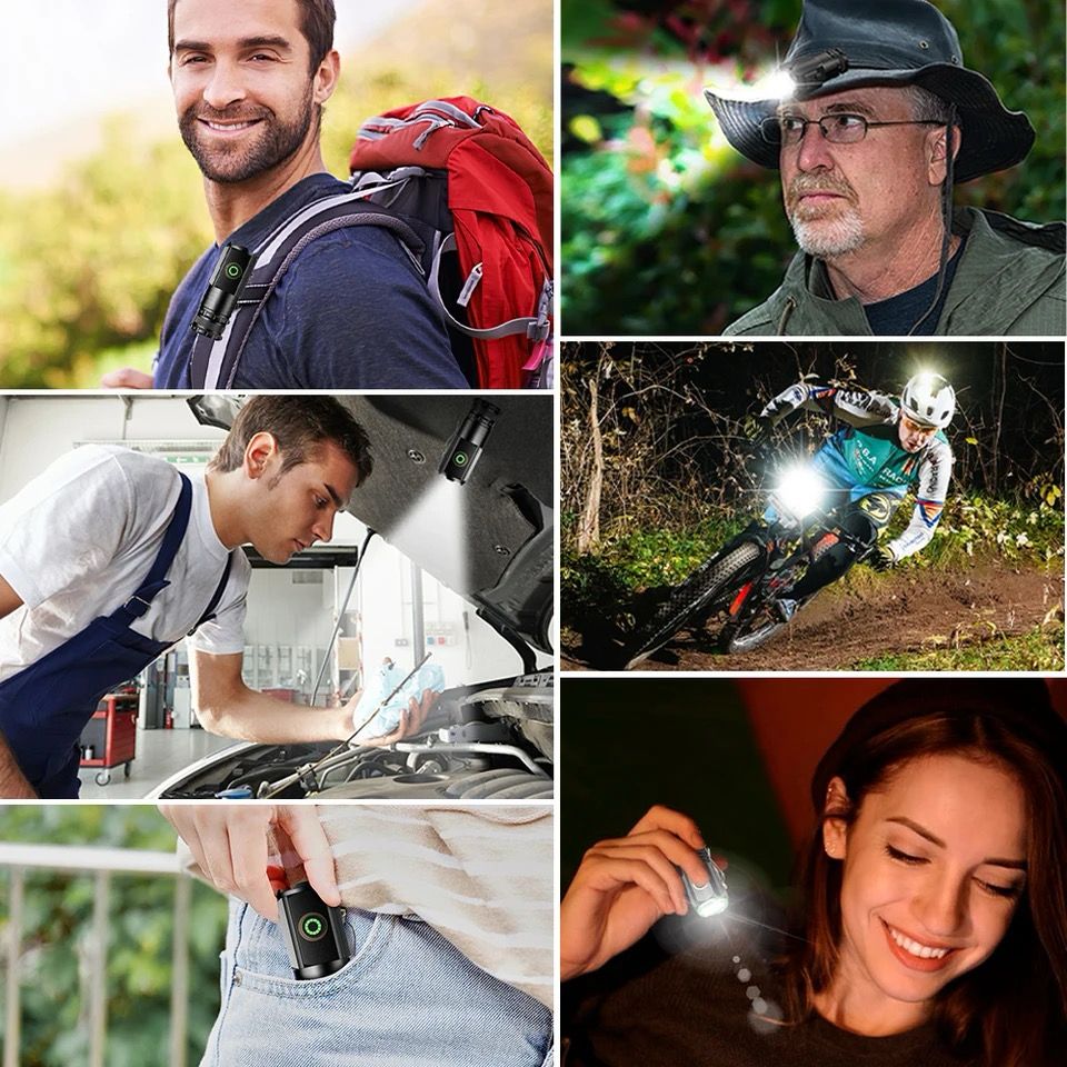 ¡EN TENDENCIA! MINI LINTERNA POTENTE MULTIFUNCIONAL