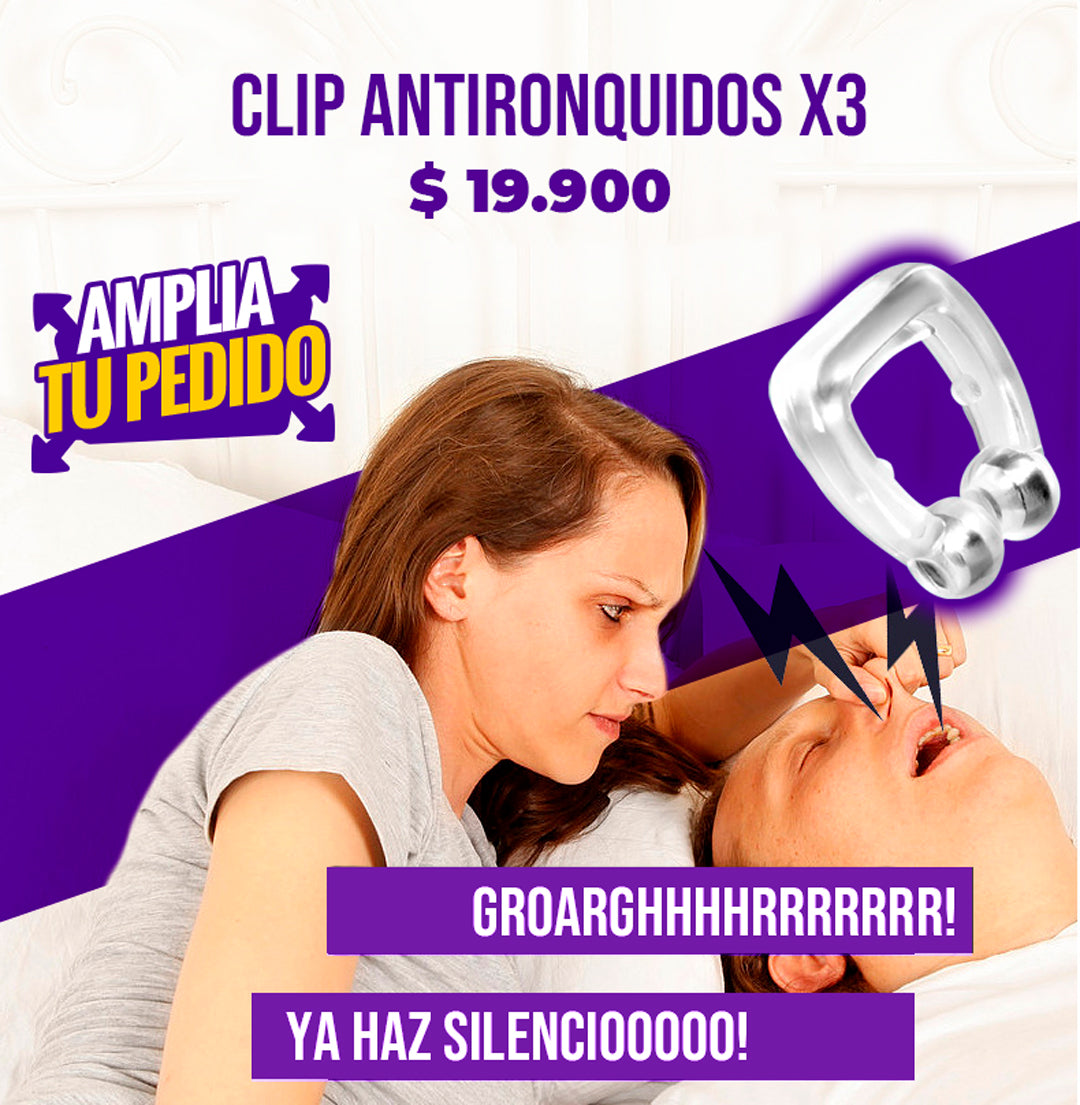 ¡AMPLÍA TU PEDIDO! CLIP MAGNETICO ANTIRONQUIDOS SLEEPYPAL