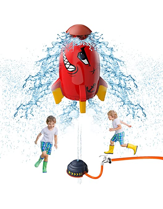 ¡IMPORTADO! SET X 2 ASPERSOR DE AGUA COHETE ROCKY