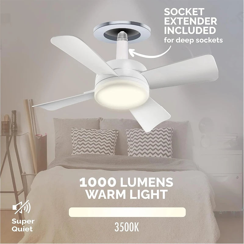 ¡EXLUSIVO! VENTILADOR CON LUZ LED ECOLIGHT®