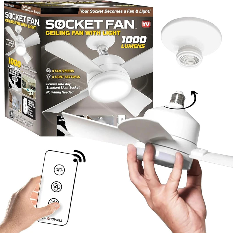 ¡EXLUSIVO! VENTILADOR CON LUZ LED ECOLIGHT®