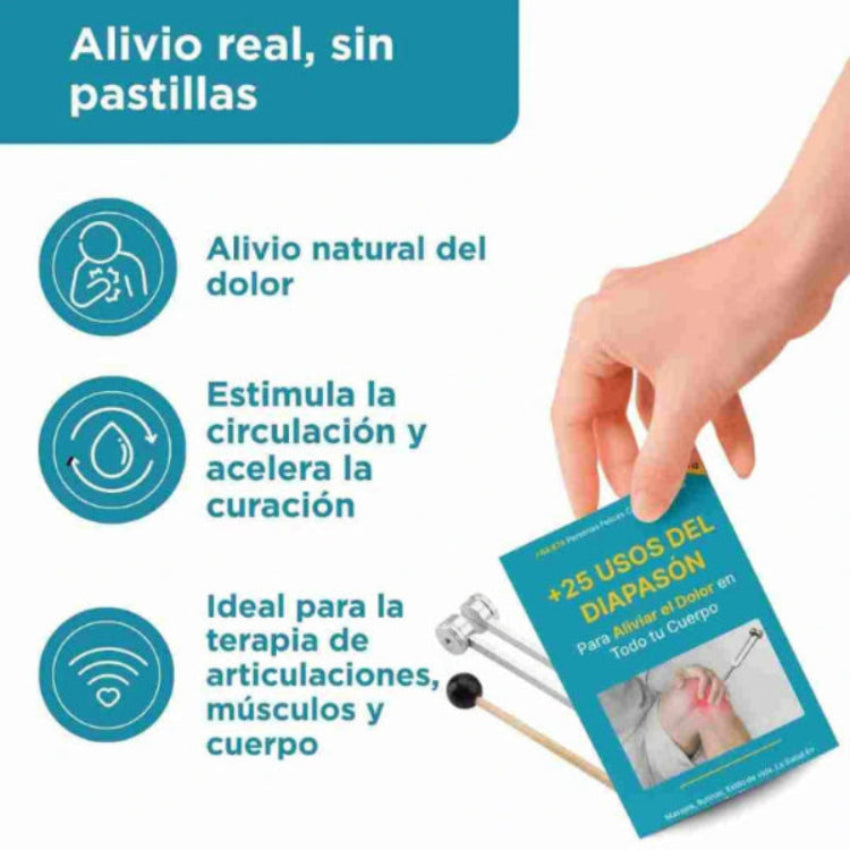 DIAPASÓN VITALTONE + LIBRO 25 USOS DEL DIAPASÓN