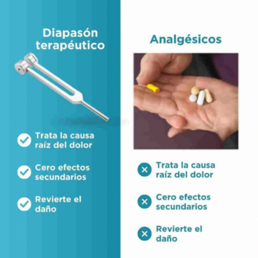 DIAPASÓN VITALTONE + LIBRO 25 USOS DEL DIAPASÓN