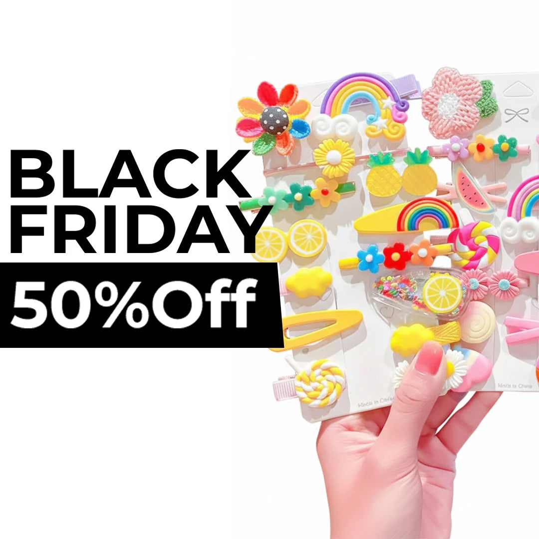 ¡BLACK FRIDAY! 50% OFF 84 PINZAS DE CARICATURAS PARA CABELLO PARA NIÑAS