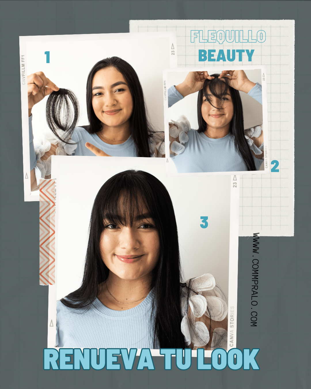 ¡EN TENDENCIA! EXTENSIÓN FLEQUILLO BEAUTY ✂✨