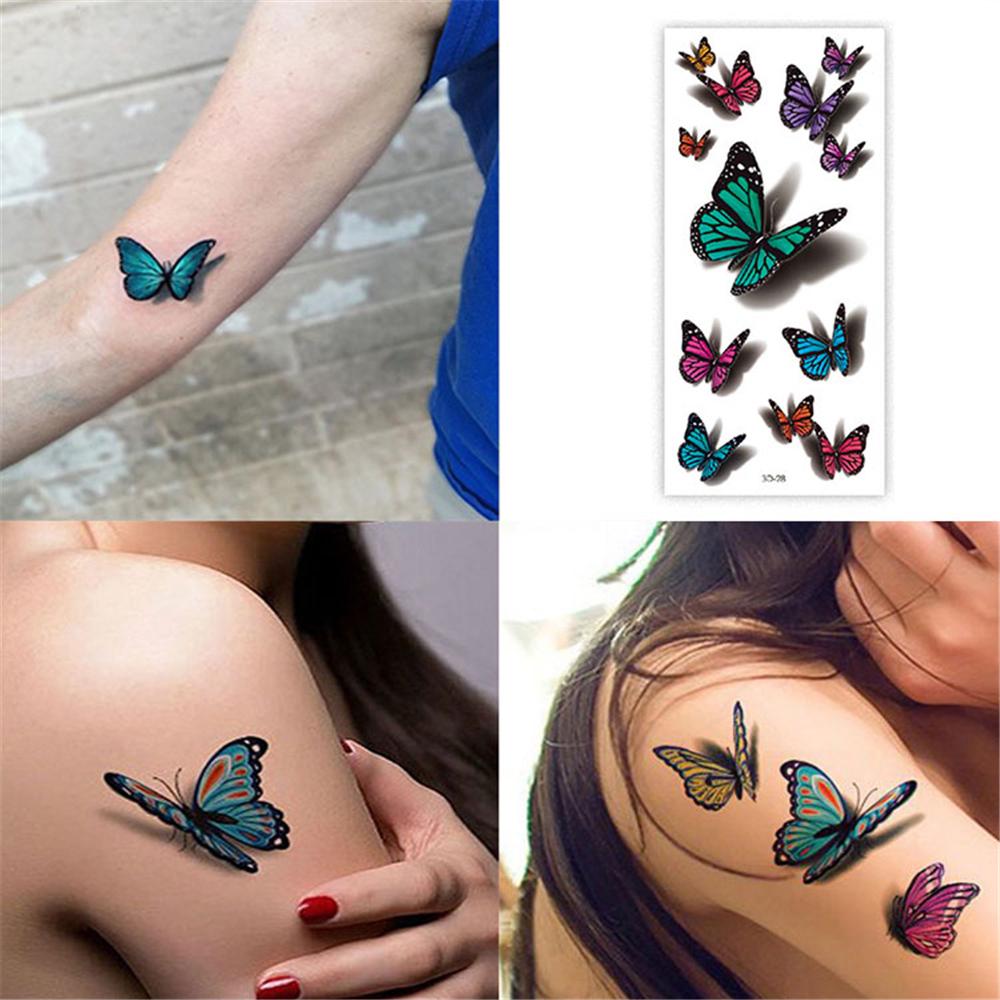💯 EXCLUSIVO 💯 TATUAJES TEMPORALES 3D - BUTTERFLY 🦋