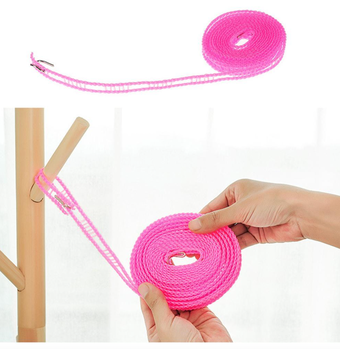 💯¡PRODUCTO NUEVO! CUERDA PORTÁTIL PARA SECADO DE ROPA 🌈