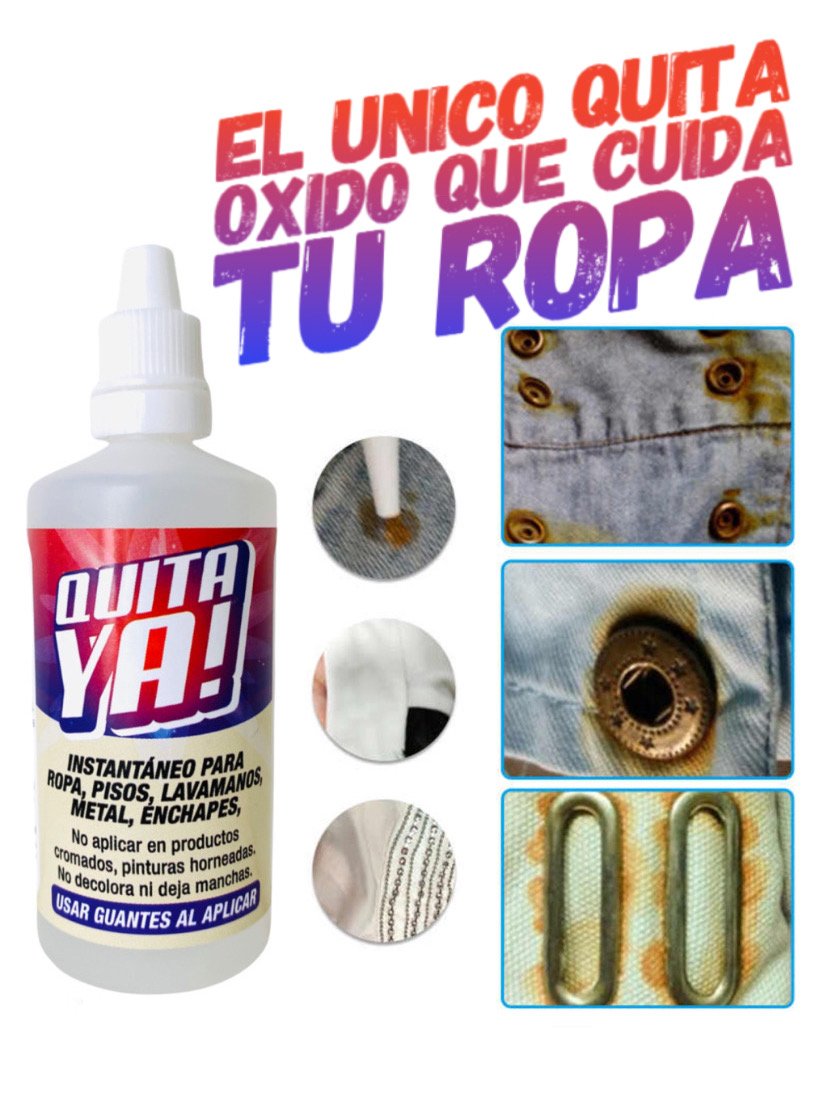 😍PRODUCTO EXCLUSIVO ❗ REMOVEDOR DE ÓXIDO MULTIFUNCIONAL PARA ROPA🔥