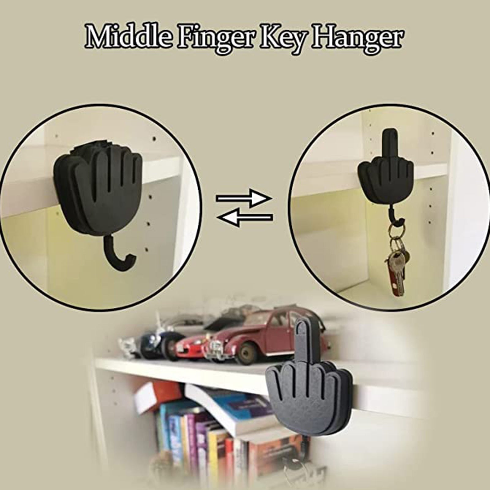 ❗❗PRODUCTO EN TENDENCIA❗❗ MEDIO DEDO SUPER COOL- HOLDER PARA LLAVE