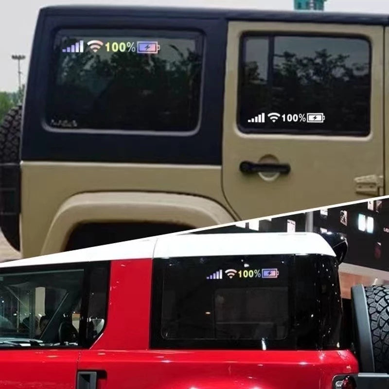 ADICIONAL A TU COMPRA! SET X 2 DE STICKERS REFLECTIVOS BATERY CHARGE