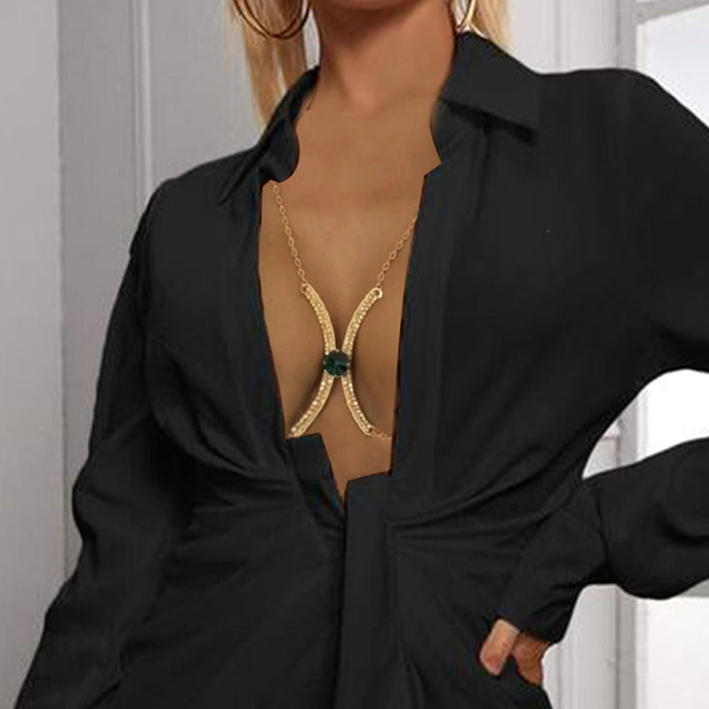 💯EN TENDENCIA! ⭐BODY CHAIN- CADENA PARA EL CUERPO Y BUSTO FULL WOMAN😍🥰