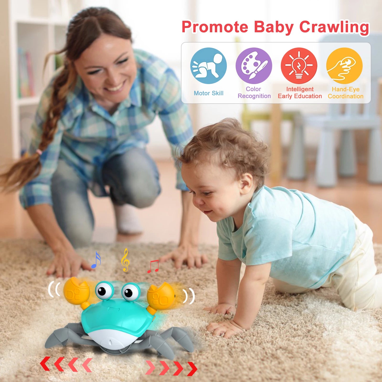 💥PRODUCTO NUEVO❗ CANGREJO MUSICAL KIDS TOY™️ 🦀