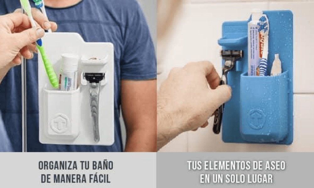 Soporte Organizador de Baño Adhesivo