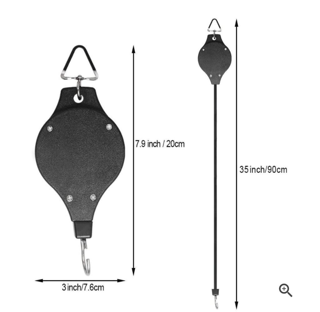 💯 PRODUCTO IMPORTADO 🔴 GANCHO RETRÁCTIL PARA CESTA DE JARDÍN