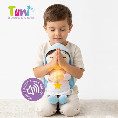 PELUCHE TUNI VIRGEN MARIA |  INCLUYE AUDIO  Padre Nuestro y Angel de mi Guarda