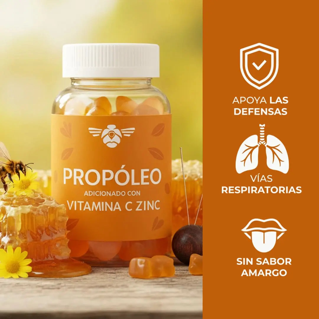 Defensa Natural con Propóleo, Vitamina C y Zinc 🍯