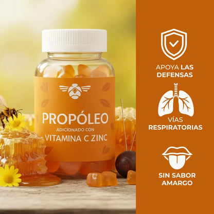Defensa Natural con Propóleo, Vitamina C y Zinc 🍯