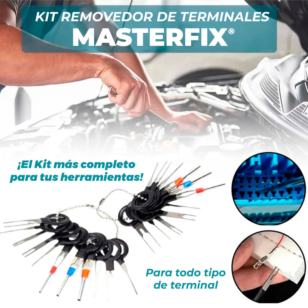 ¡IMPORTADO ! KIT 22 PIEZAS REMOVEDOR DE TERMINALES MASTERFIX®