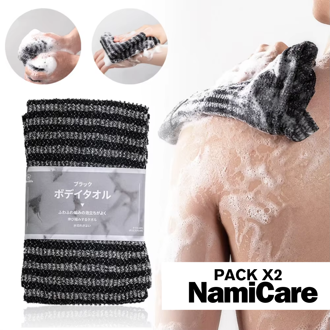 ¡IMPORTADO! PACK X2 PAÑO EXFOLIANTE JAPONES NAMICARE