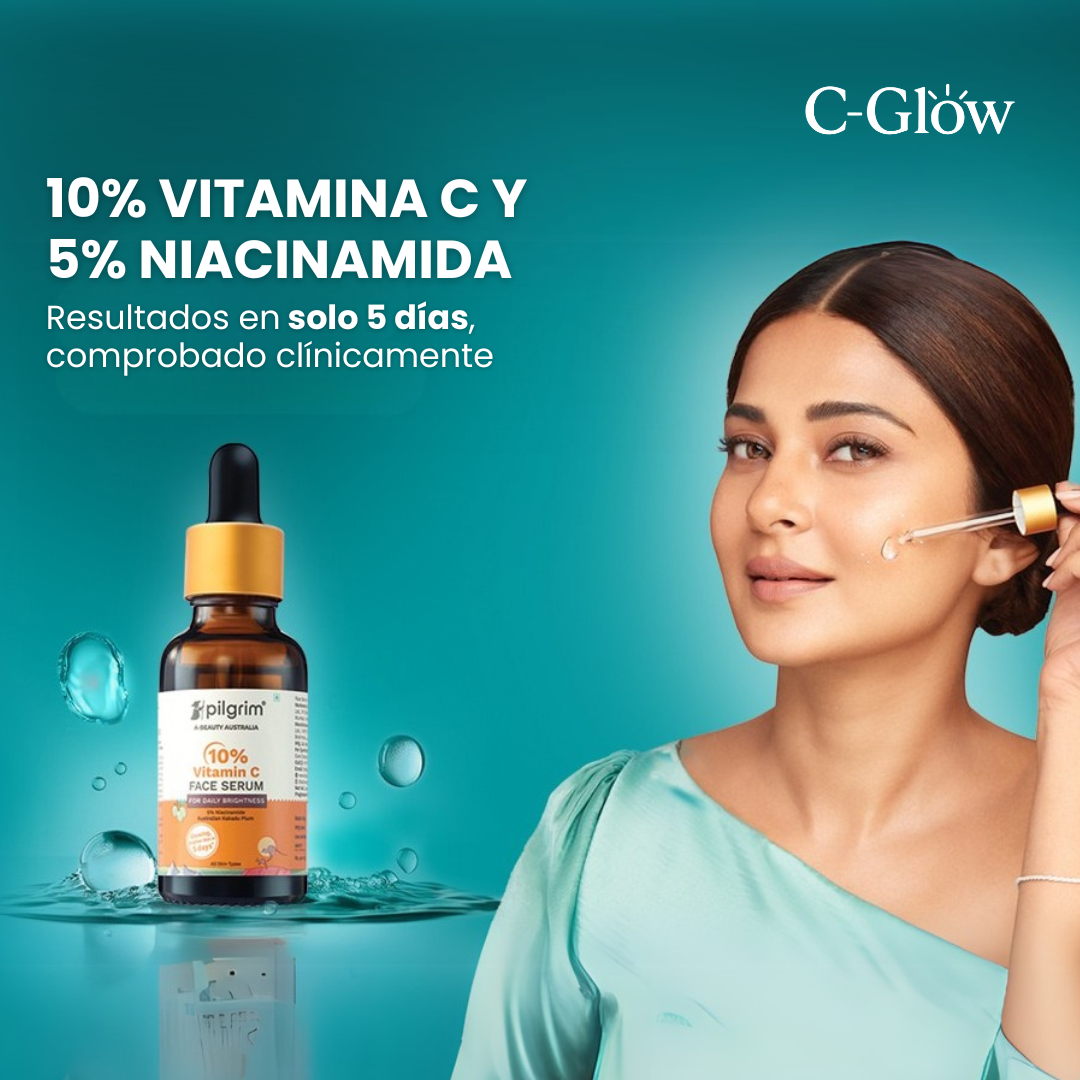 ¡EXCLUSIVO! 10% VITAMINA C ANTI-EDAD SERUM C-GLOW