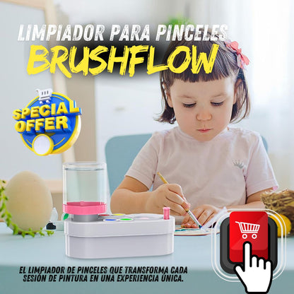 BrushFlow - ¡Oferta Exclusiva para Creativos! - LIMPIADOR DE PINCELES