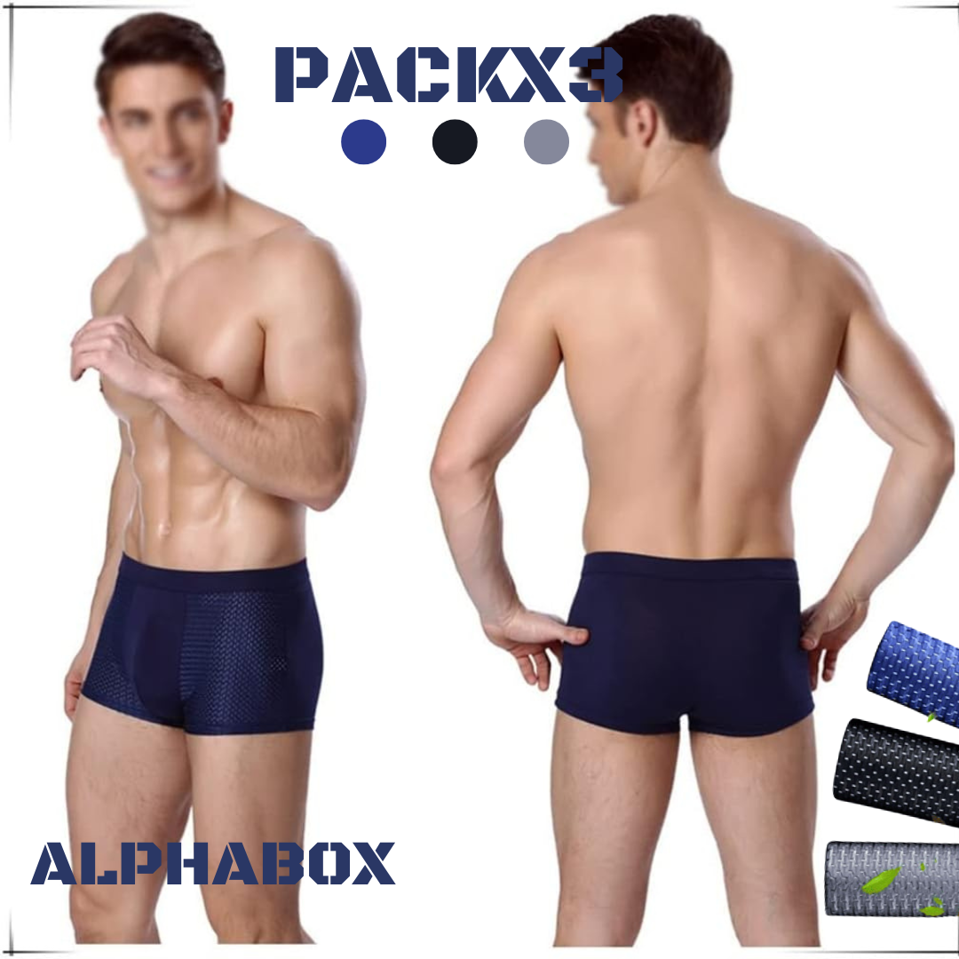 ¡EN TENDENCIA! PACK X3 BOXERS ALPHABOX