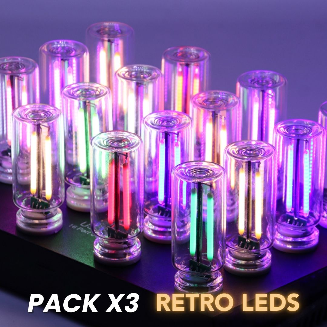 ¡EXCLUSIVO! PACK X3 RETRO LEDS